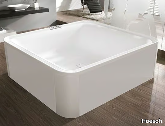 ERGO+ - Square freestanding acrylic bathtub _ Hoesch