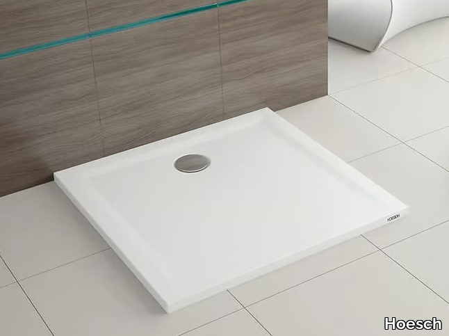 MUNA S - Flush fitting square Solique shower tray _ Hoesch