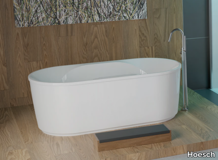 SPECTRA - Freestanding oval acrylic bathtub _ Hoesch