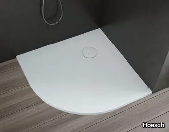 NIAS - Semicircular corner Solique shower tray _ Hoesch