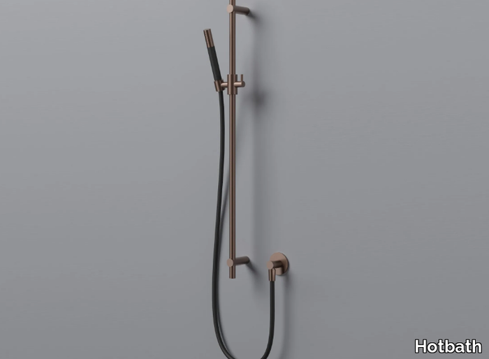 COBBER M307 - Brass shower wallbar with hand shower _ Hotbath