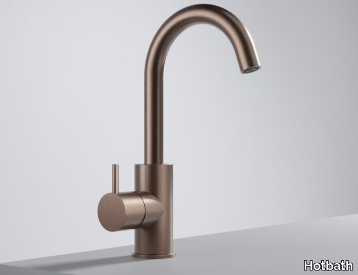 COBBER CB004 - Brass washbasin mixer with adjustable spout _ Hotbath