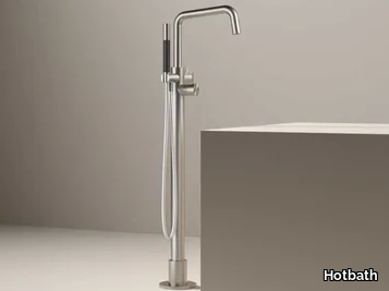 ARCHIE AR087 - Floor standing stainless steel bathtub mixer _ Hotbath