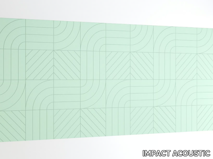 FLOW - Recycled plastic Acoustic wall panel _ IMPACT ACOUSTIC®