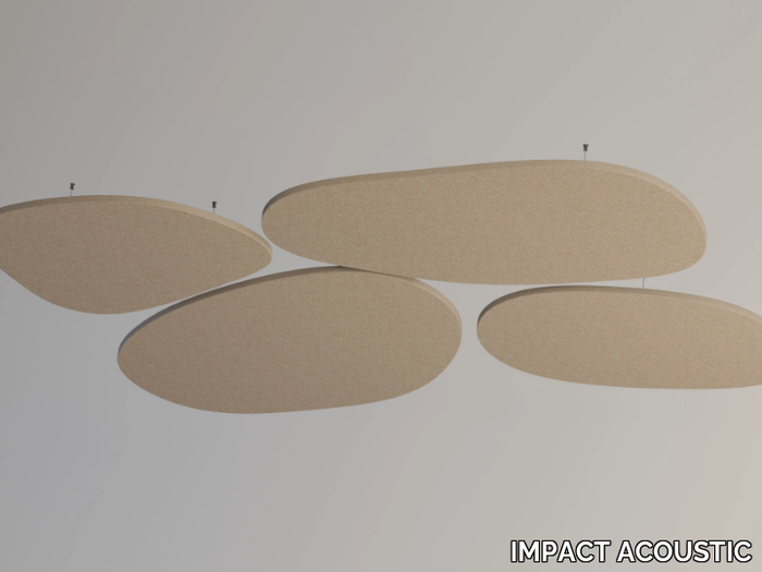 STONE - Recycled plastic hanging acoustic panel _ IMPACT ACOUSTIC®