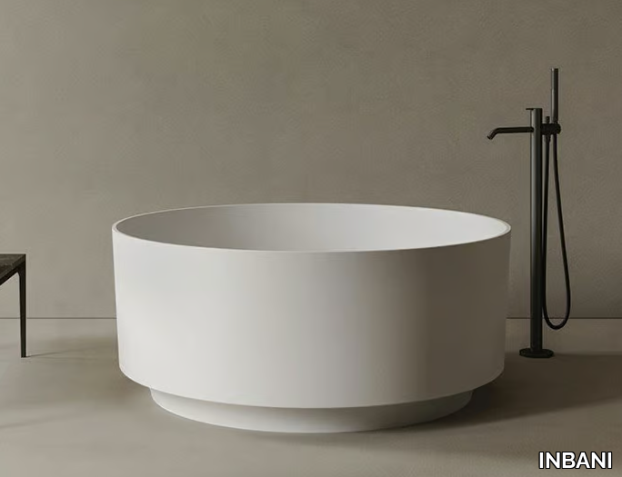 ARC - Freestanding round Solid Surface bathtub _ INBANI