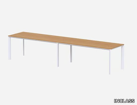 LAMINAR - Modular wood veneer meeting table _ INCLASS