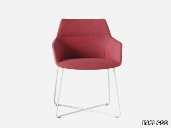 DUNAS XS - Fabric chair with armrests _ INCLASS