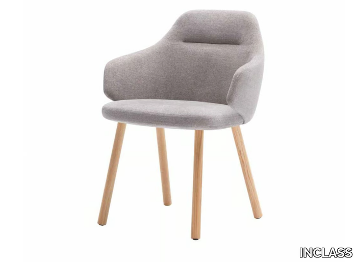 BINAR 60 - Fabric chair with armrests _ INCLASS