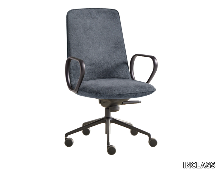 KORI - Height-adjustable fabric office chair with armrests _ INCLASS