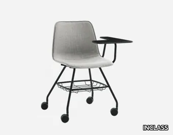 VARYA TAPIZ - Fabric training chair with writing tablet _ INCLASS