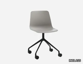 VARYA - Swivel polypropylene office chair with castors _ INCLASS