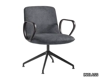 KORI - Swivel fabric office chair with armrests _ INCLASS