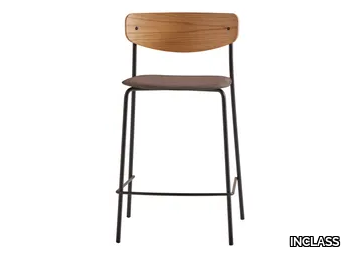 LEA - Stackable stool with footrest _ INCLASS