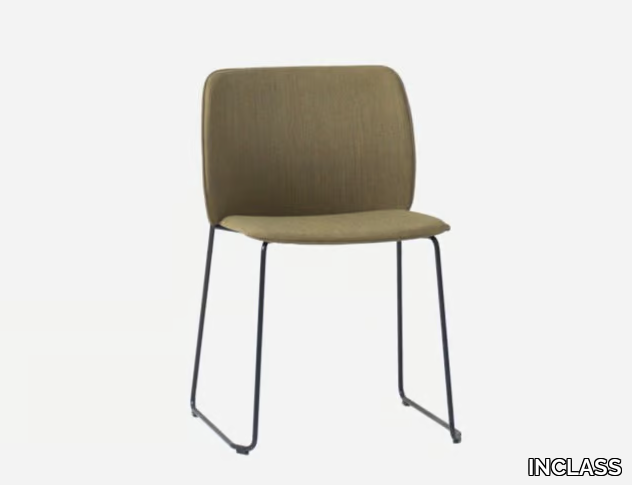 ARYN MAX - Stackable sled base fabric chair _ INCLASS