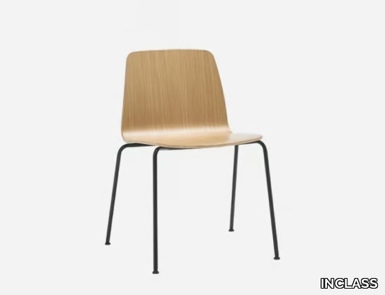 VARYA WOOD - Stackable oak chair _ INCLASS