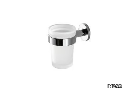 TOUCH - Satin glass toothbrush holder _ INDA®