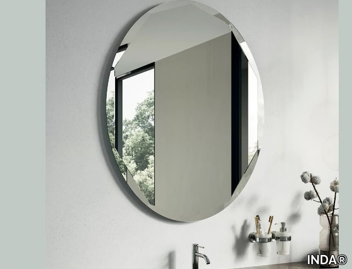 TRASIMENO - Wall-mounted oval bathroom mirror _ INDA®