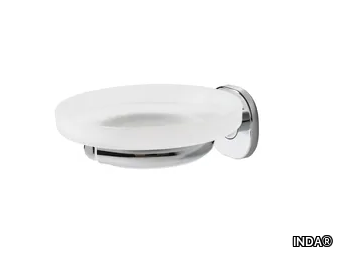 ELLEPI - Wall-mounted satin glass soap dish _ INDA®