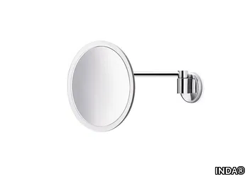 AV058E - Wall-mounted round shaving mirror _ INDA®