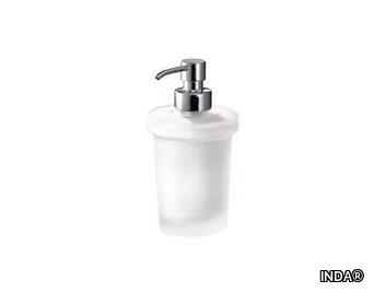 TOUCH - Satin glass Bathroom soap dispenser _ INDA®