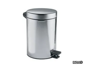 A04023 - Metal bathroom waste bin _ INDA®