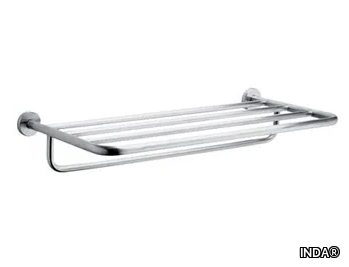 INOX - Stainless steel towel rack / bathroom wall shelf _ INDA®