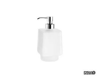 DIVO - Satin glass Bathroom soap dispenser _ INDA®