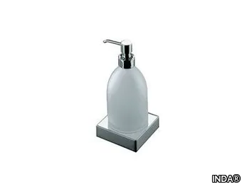 LOGIC - Satin glass Bathroom soap dispenser _ INDA®