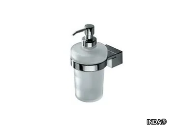 LOGIC - Wall-mounted satin glass Bathroom soap dispenser _ INDA®