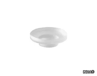 TOUCH - Countertop satin glass soap dish _ INDA®