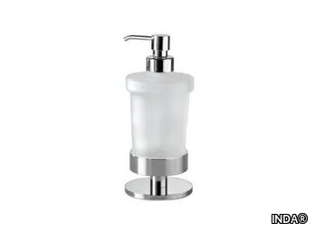 TOUCH - Satin glass Bathroom soap dispenser _ INDA®