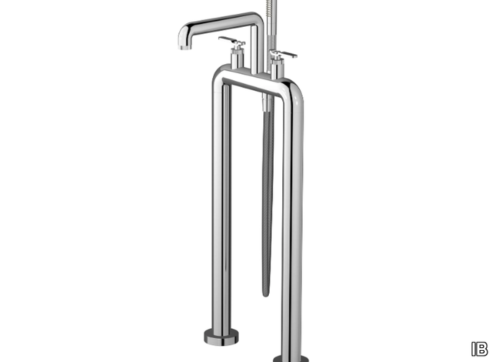 BOLD LEVER B2700 - Floor standing external bathtub tap with hand shower _ IB