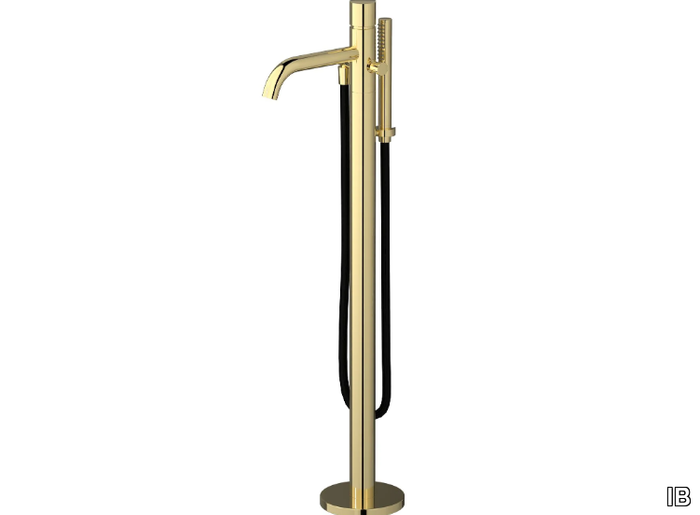 BRERA ERR399 - Floor standing 1 hole bathtub mixer with hand shower _ IB