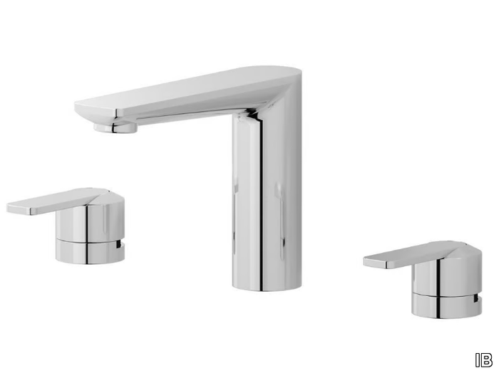 C-67 C6390CC - 3 hole countertop washbasin tap with automatic pop-up waste _ IB