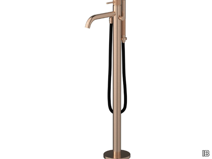 INDUSTRIA EID399 - Floor standing bathtub mixer with hand shower _ IB