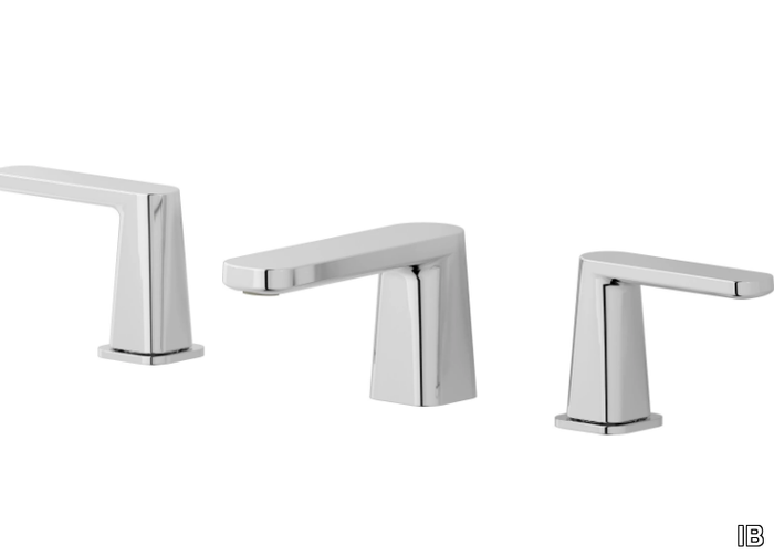 TAAAC AA392 - 3 hole countertop washbasin tap with automatic pop-up waste _ IB