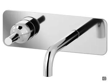 BATLÒ EBI206 - Wall-mounted washbasin mixer with automatic pop-up waste _ IB