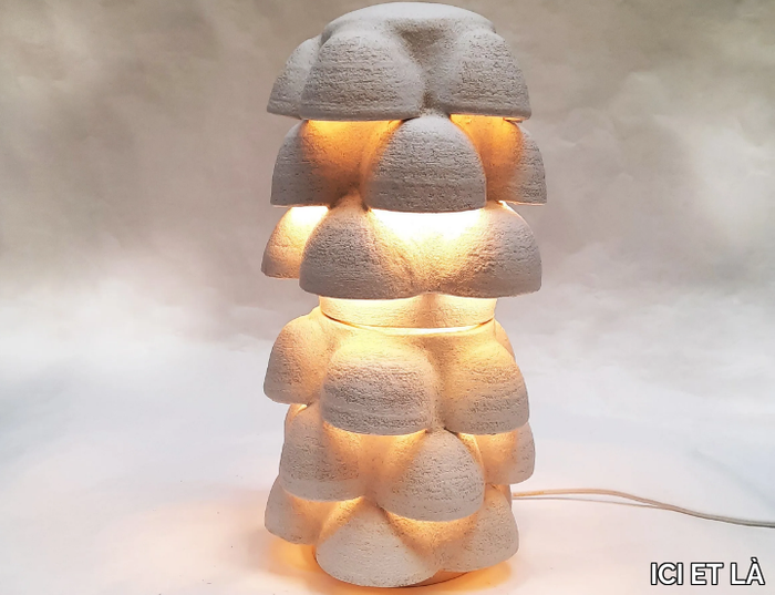 MONTERA - LED porcelain stoneware table lamp _ ICI ET LÀ