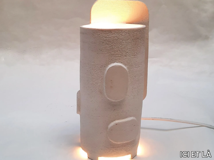 SIXTIES - LED handmade porcelain stoneware table lamp _ ICI ET LÀ