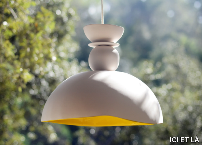 XL CALIZ - LED ceramic outdoor pendant lamp _ ICI ET LÀ