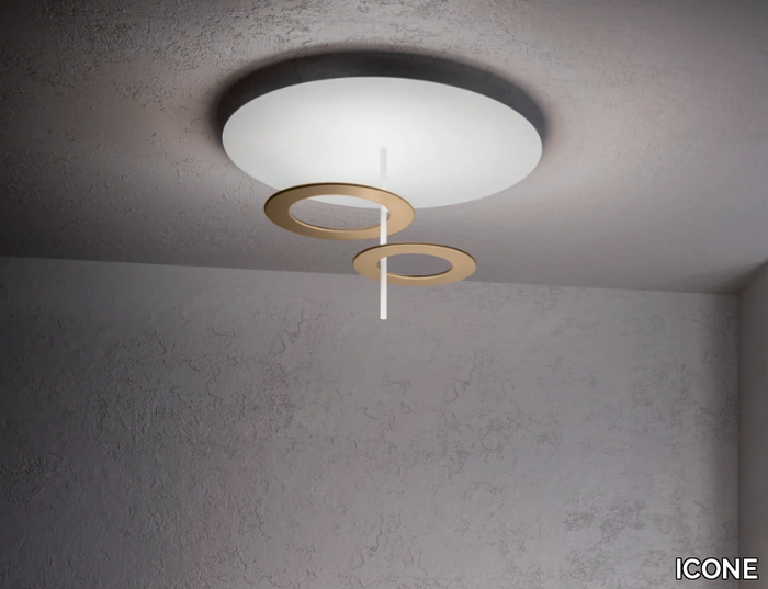 HULA HOOP - LED dimmable aluminium ceiling lamp _ ICONE