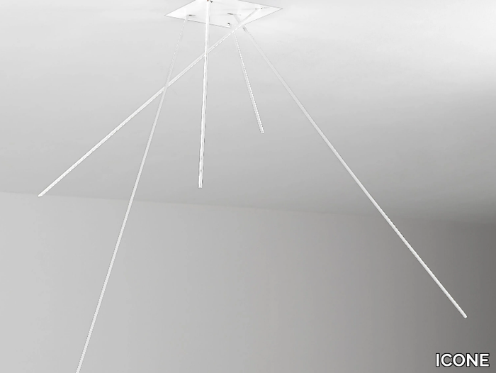 Spillo 5i - Adjustable LED brass ceiling lamp _ ICONE