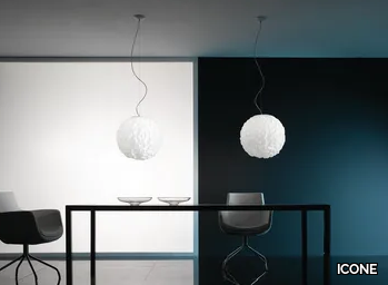 EMISFERO - LED blown glass pendant lamp _ ICONE