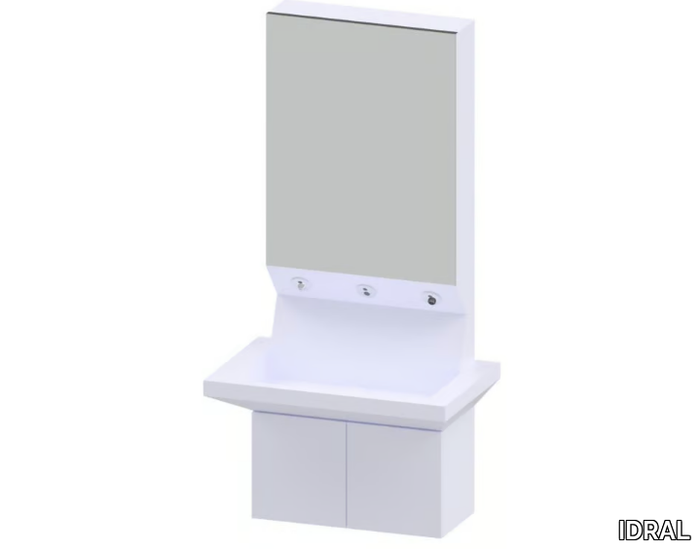 4ALL COMPLETE 10560 - Wall-mounted Public washbasin with mirror _ IDRAL