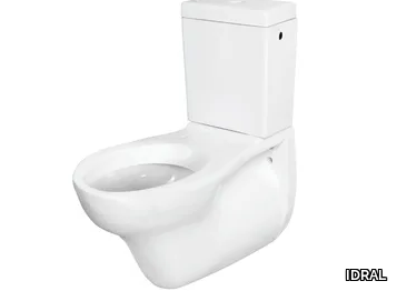 EASY 10286 - Wall-hung close coupled ceramic toilet _ IDRAL