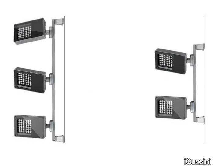 MULTIPLATEA - LED adjustable aluminium Outdoor floodlight _ iGuzzini