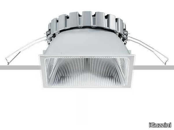 EASY SPACE - Square recessed die cast aluminium spotlight for false ceiling _ iGuzzini