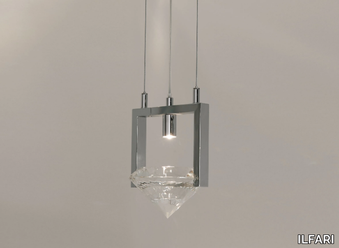 ELEMENTS OF LOVE H1 - LED - Metal pendant lamp with crystals _ ILFARI