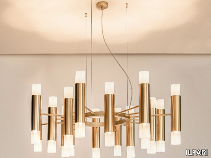 EMBRACE H16+16 - Metal chandelier _ ILFARI